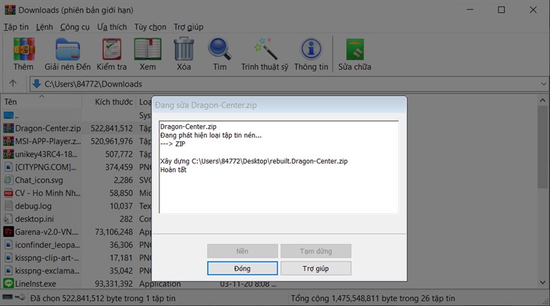 4. Cách xem phiên bản WinRAR đang sử dụng